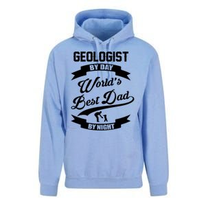 Dad Geologist Gift Geologist By Day Dad At Night Funny Gift Unisex Surf Hoodie