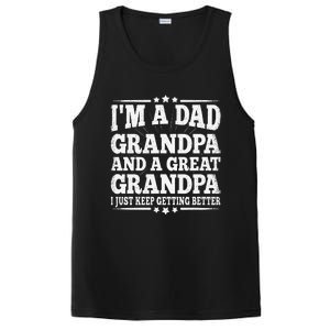 Dad Grandpa Great Grandpa Grandfather Grand Fathers Day PosiCharge Competitor Tank