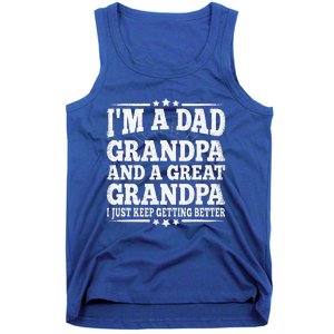 Dad Grandpa Great Grandpa Grandfather Grand Fathers Day Tank Top