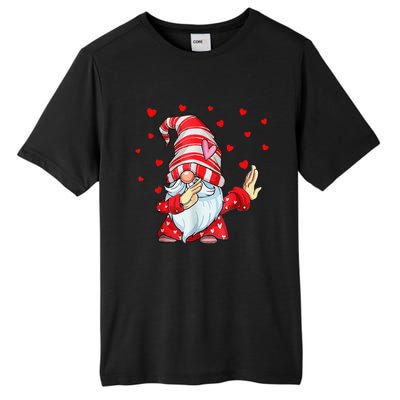 Dabbing Gnomes Heart Happy Valentines Day Couple Gifts Tall Fusion ChromaSoft Performance T-Shirt