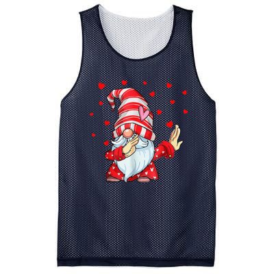 Dabbing Gnomes Heart Happy Valentines Day Couple Gifts Mesh Reversible Basketball Jersey Tank