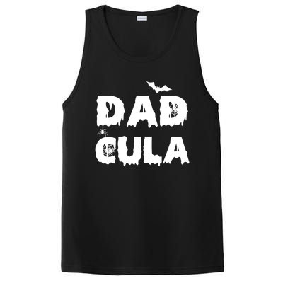 Dadcula Gift Halloween Funny Letter Print Dad Tops Gift PosiCharge Competitor Tank