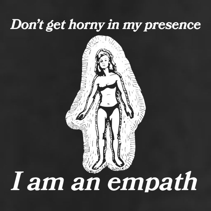Don’T Get Horny In My Presence I Am An Empath Crop Fleece Hoodie