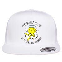 Doublecrossco God Has A Plan And IM Here To Ruin It Flat Bill Trucker Hat