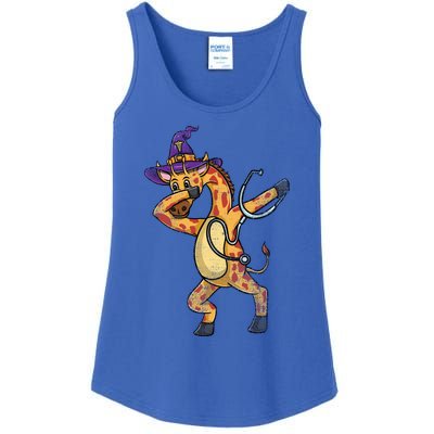 Dabbing Giraffe Halloween Nurse Vintage Gift Ladies Essential Tank