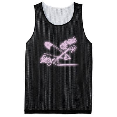 Daisy Grenade Heart Safety Pins Boyfriend Fit Mesh Reversible Basketball Jersey Tank