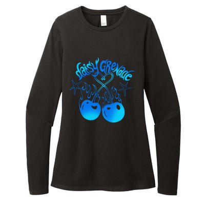 Daisy Grenade Hot T.O.P.I.C Daisy Grenade Flaming Cherries Womens CVC Long Sleeve Shirt