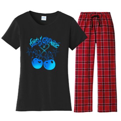 Daisy Grenade Hot T.O.P.I.C Daisy Grenade Flaming Cherries Women's Flannel Pajama Set