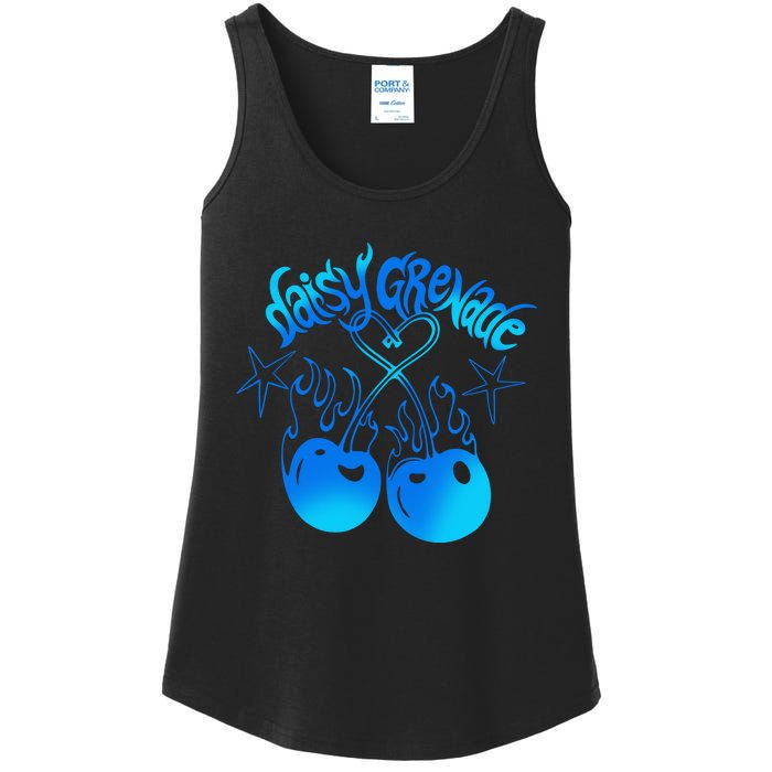 Daisy Grenade Hot T.O.P.I.C Daisy Grenade Flaming Cherries Ladies Essential Tank