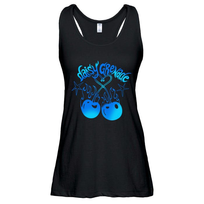 Daisy Grenade Hot T.O.P.I.C Daisy Grenade Flaming Cherries Ladies Essential Flowy Tank