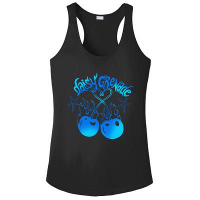 Daisy Grenade Hot T.O.P.I.C Daisy Grenade Flaming Cherries Ladies PosiCharge Competitor Racerback Tank