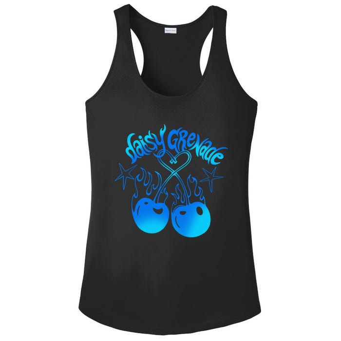 Daisy Grenade Hot T.O.P.I.C Daisy Grenade Flaming Cherries Ladies PosiCharge Competitor Racerback Tank