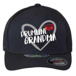 Drumline Grandma Heart Marching Band Flexfit Unipanel Trucker Cap