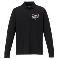 Drumline Grandma Heart Marching Band Performance Long Sleeve Polo