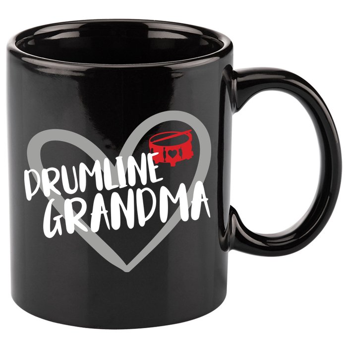 Drumline Grandma Heart Marching Band 11oz C Handle Ceramic Mug