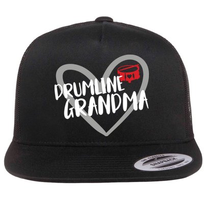 Drumline Grandma Heart Marching Band Flatbill Hat