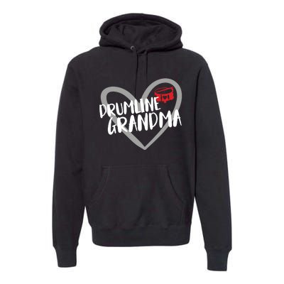 Drumline Grandma Heart Marching Band Premium Hoodie