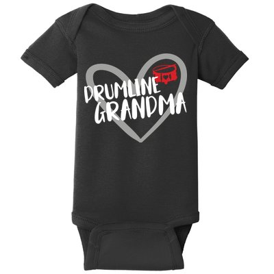 Drumline Grandma Heart Marching Band Baby Bodysuit