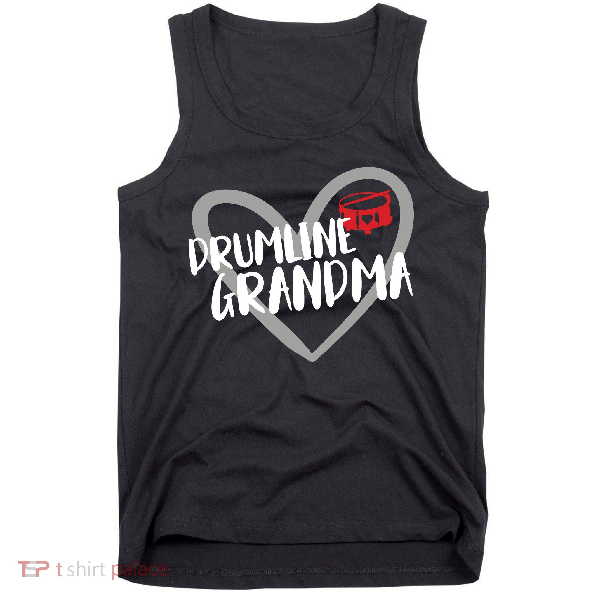 Drumline Grandma Heart Marching Band Tank Top