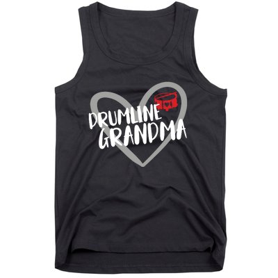 Drumline Grandma Heart Marching Band Tank Top