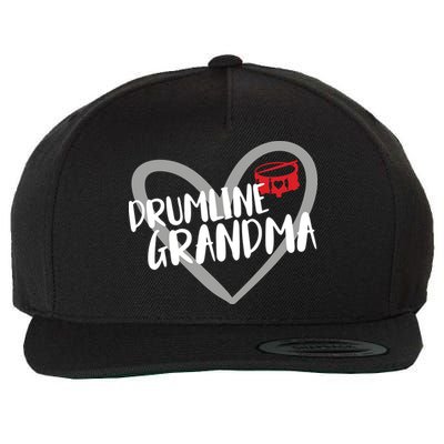 Drumline Grandma Heart Marching Band Wool Snapback Cap