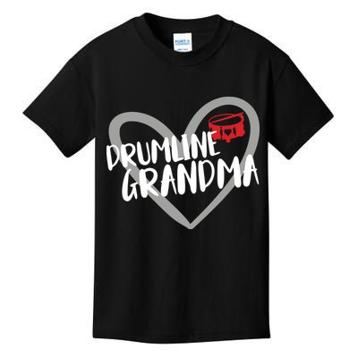 Drumline Grandma Heart Marching Band Kids T-Shirt