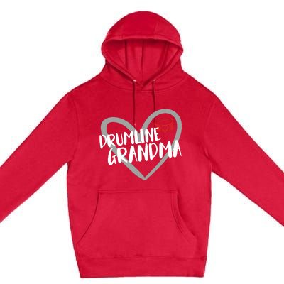 Drumline Grandma Heart Marching Band Premium Pullover Hoodie