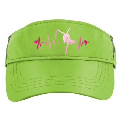 Dance Girl Heart Beat Gift Dancing Dancer Ballet Gift Adult Drive Performance Visor