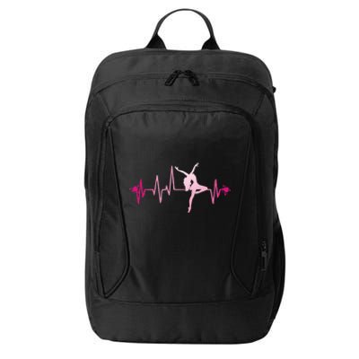 Dance Girl Heart Beat Gift Dancing Dancer Ballet Gift City Backpack