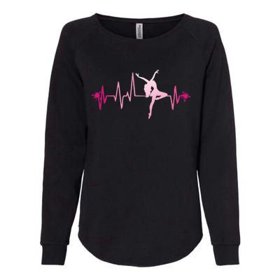 Dance Girl Heart Beat Gift Dancing Dancer Ballet Gift Womens California Wash Sweatshirt