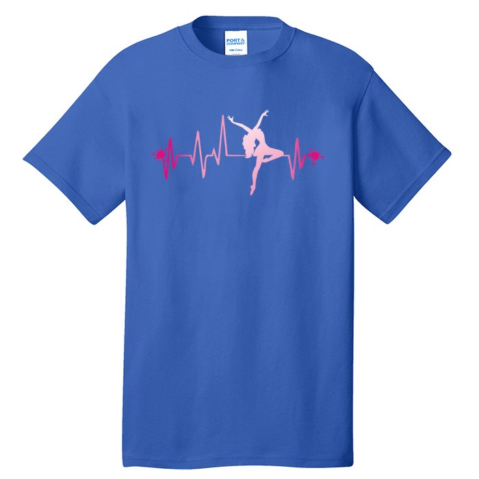 Dance Girl Heart Beat Gift Dancing Dancer Ballet Gift Tall T-Shirt