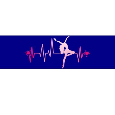 Dance Girl Heart Beat Gift Dancing Dancer Ballet Gift Bumper Sticker