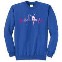 Dance Girl Heart Beat Gift Dancing Dancer Ballet Gift Tall Sweatshirt