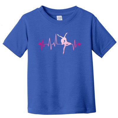 Dance Girl Heart Beat Gift Dancing Dancer Ballet Gift Toddler T-Shirt