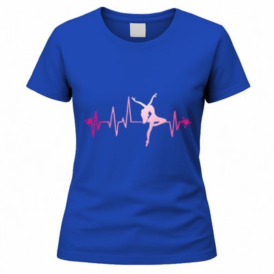 Dance Girl Heart Beat Gift Dancing Dancer Ballet Gift Women's T-Shirt