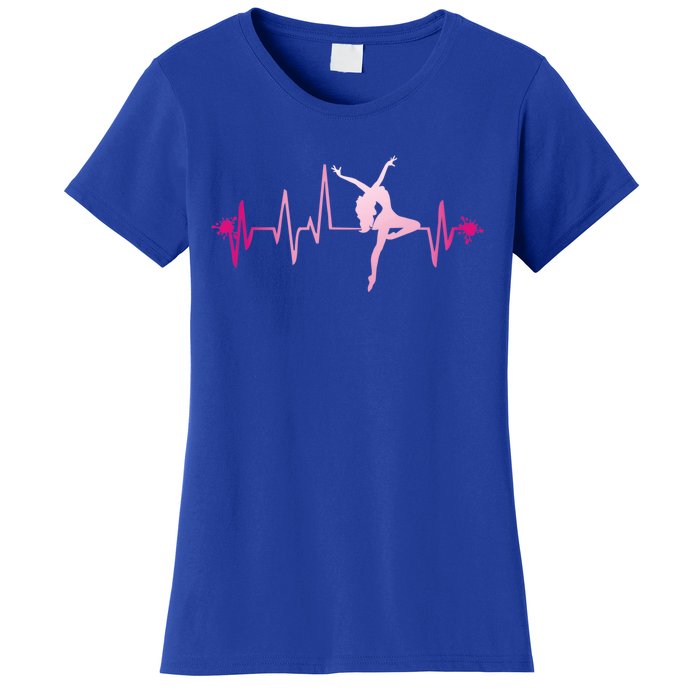 Dance Girl Heart Beat Gift Dancing Dancer Ballet Gift Women's T-Shirt