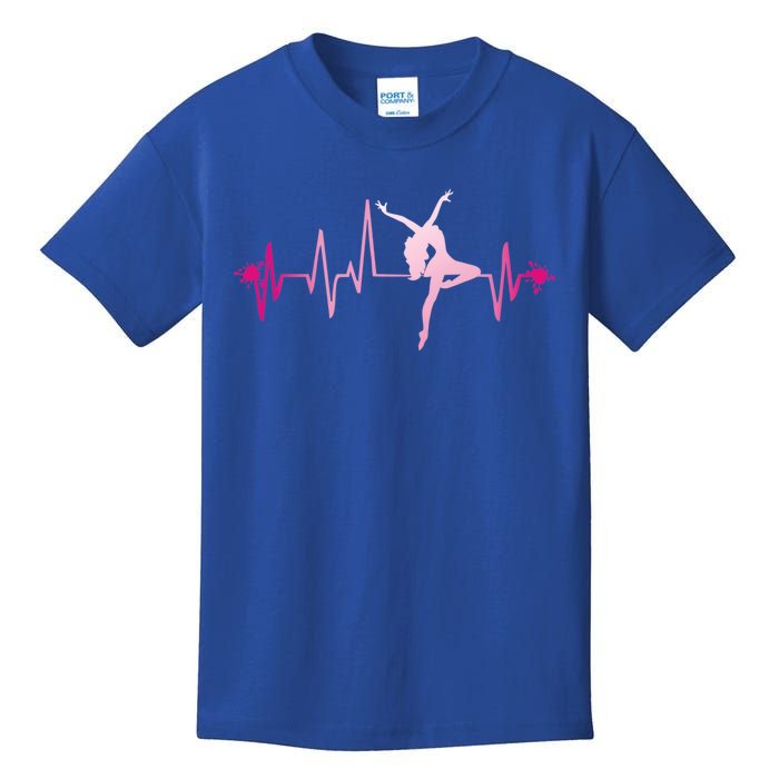 Dance Girl Heart Beat Gift Dancing Dancer Ballet Gift Kids T-Shirt