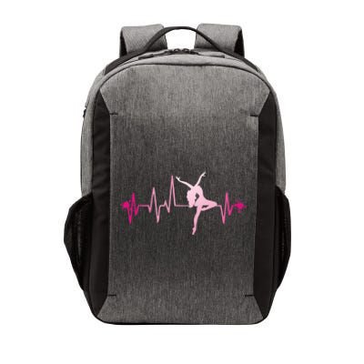 Dance Girl Heart Beat Gift Dancing Dancer Ballet Gift Vector Backpack