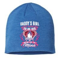 Daddy's Girl I Used To Be His Angel Now He Is Mine Funny Gift Sustainable Beanie