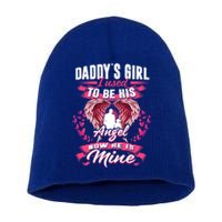 Daddy's Girl I Used To Be His Angel Now He Is Mine Funny Gift Short Acrylic Beanie