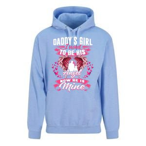 Daddy's Girl I Used To Be His Angel Now He Is Mine Funny Gift Unisex Surf Hoodie