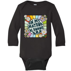 Daisy Groovy In My Matron Of Honor Era Baby Long Sleeve Bodysuit