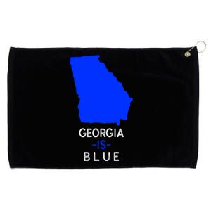 Democrat Georgia Is Blue Funny Political Biden Supporter Gift Grommeted Golf Towel