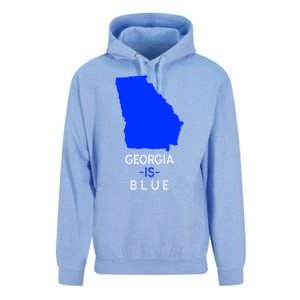 Democrat Georgia Is Blue Funny Political Biden Supporter Gift Unisex Surf Hoodie