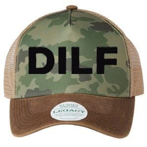 DILF Gift Idea For Dad Fathers Day Funny For Legacy Tie Dye Trucker Hat