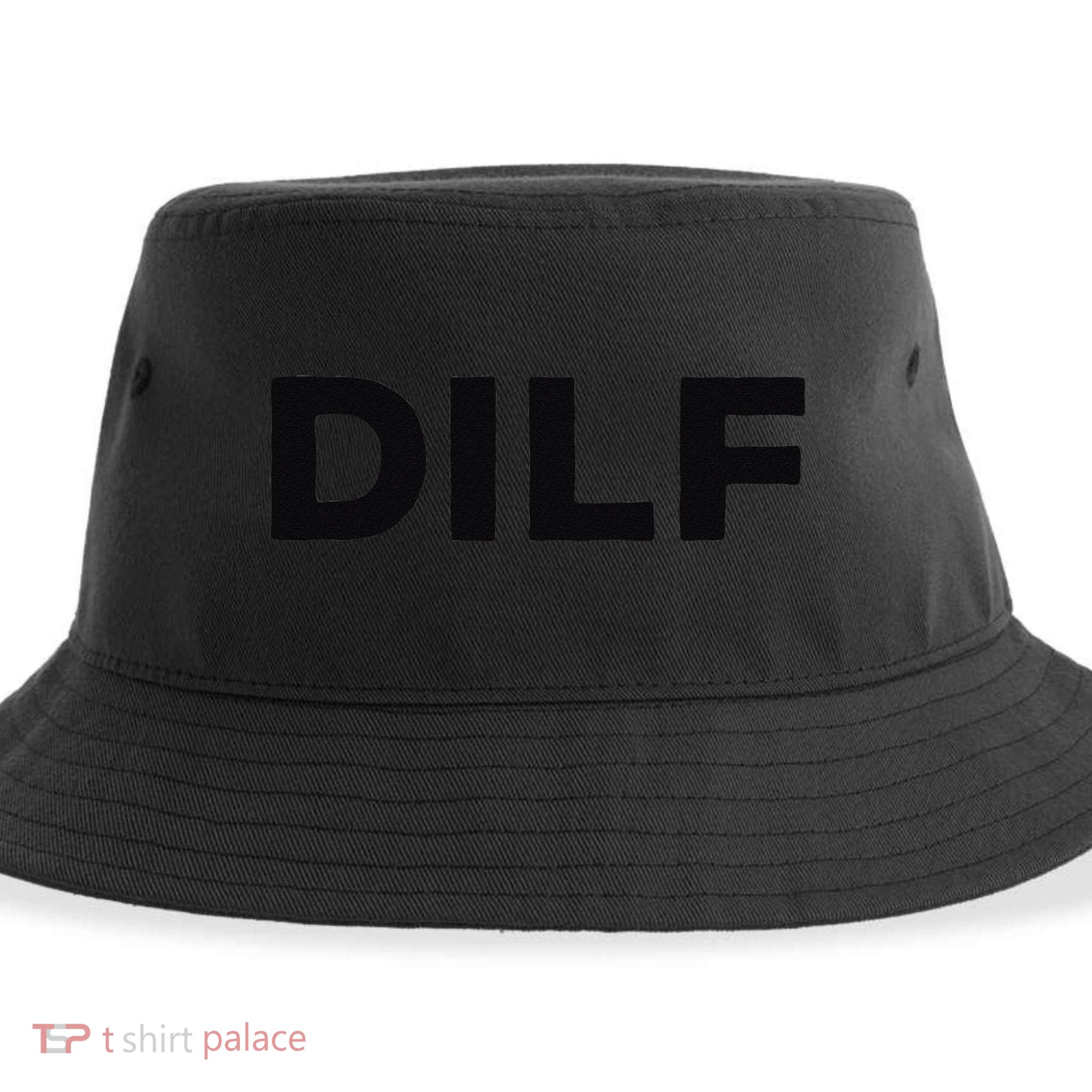 DILF Gift Idea For Dad Fathers Day Funny For Sustainable Bucket Hat
