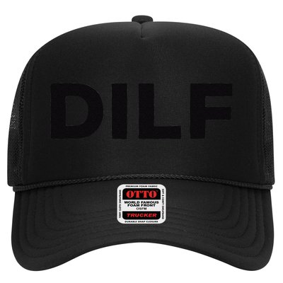DILF Gift Idea For Dad Fathers Day Funny For Trucker Hat