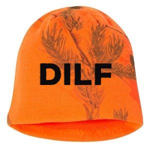 DILF Gift Idea For Dad Fathers Day Funny For Kati - Camo Knit Beanie