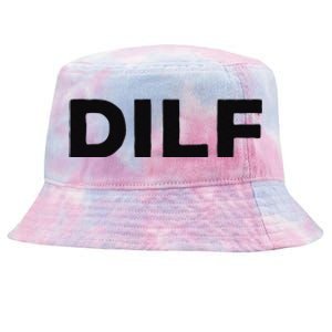 DILF Gift Idea For Dad Fathers Day Funny For Tie-Dyed Bucket Hat