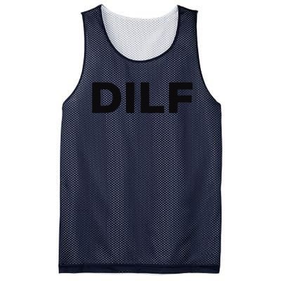 DILF Gift Idea For Dad Fathers Day Funny For Mesh Reversible Basketball Jersey Tank